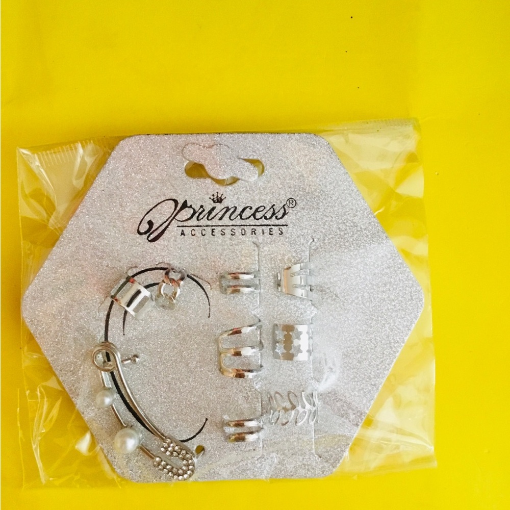 Princess Accessories Silver color Earring Set
